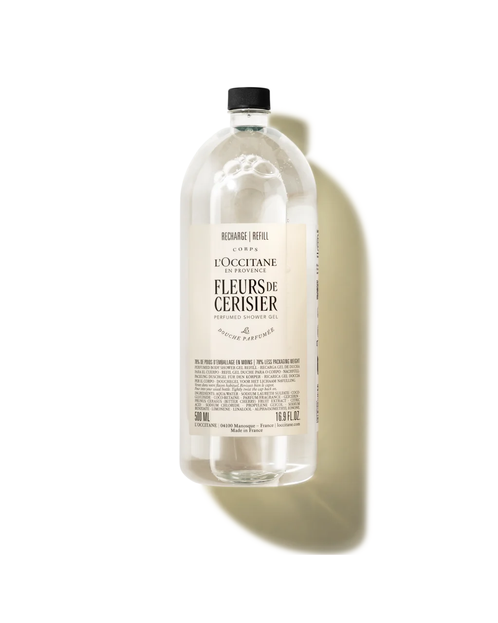 Eco-Refil Sabonete L&iacute;quido Corporal Perfumado Fleurs de Cerisier (Flor de Cerejeira), , large